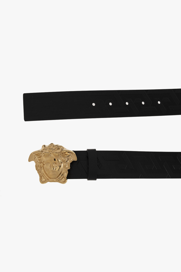 genuine leather versace belt men